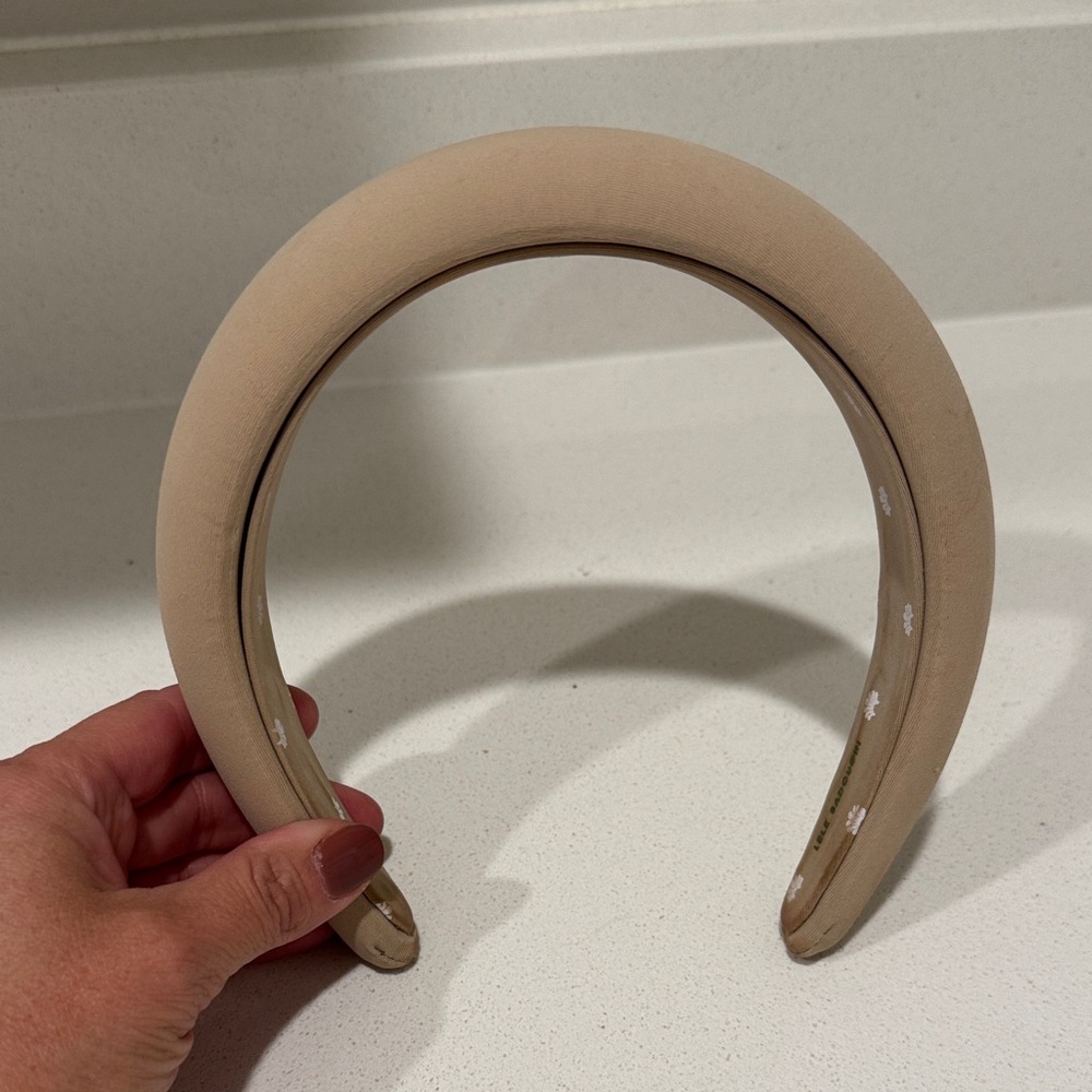 Lele Sadoughi Beige Headband